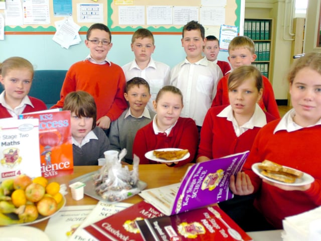 Breakfast time at Rossmere Primary School in 2009. Can you spot someone you know?