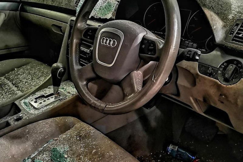 This Audi has seen better days