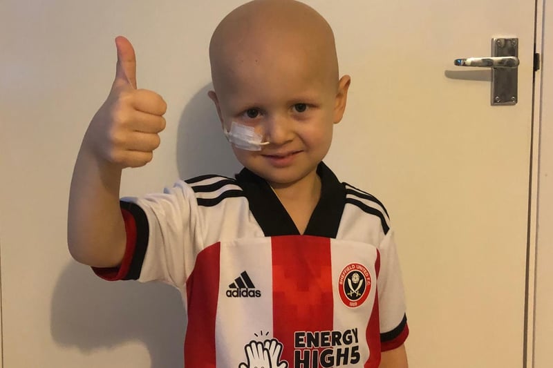 Liam Oxley shared this lovely photo of his son Louie, who is currently battling cancer and wrote: "Sheffield United invited him to the Lane this Christmas for presents ... what a fantastic gesture from the club. Thank you."