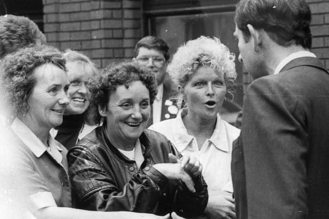 Church Street cleaners from the Hartlepool Transport office got to meet Prince Charles in 1988.