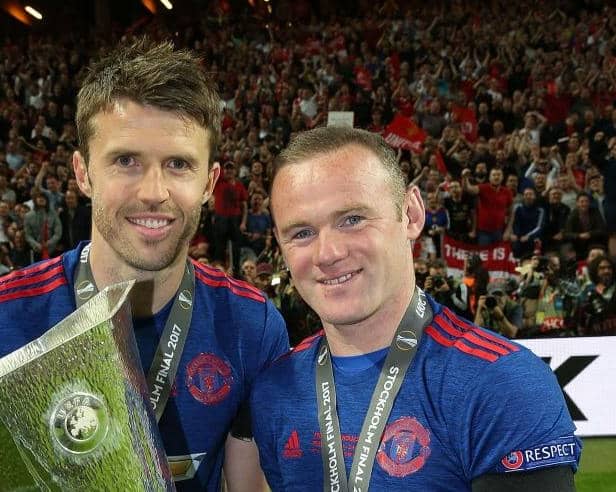 Michael Carrick will come up against Wayne Rooney when Middlesbrough host Birmingham City.  (Photo by John Peters/Manchester United via Getty Images)