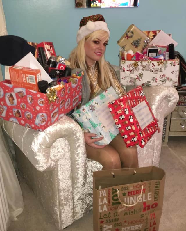 Kelly has been donating Christmas presents since 2016.