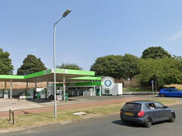 Asda's petrol station in Yoden Way, Peterlee..