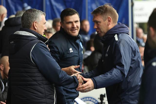 Dave Challinor and Stockport County will have to settle for the play-offs after they were held at home by John Askey's Hartlepool United. (Photo: Chris Donnelly | MI News)