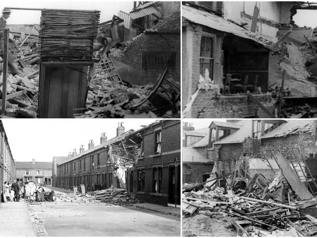 A reminder of the dark times the North East suffered during the air raids of 1940.