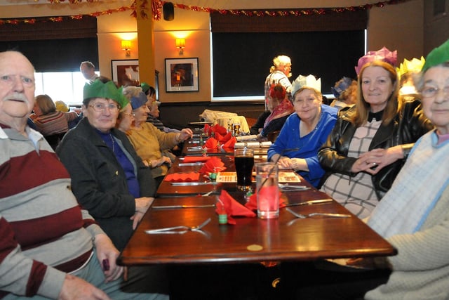 Queens Meadow Care Home enjoy their 2014 Christmas party at the Travellers Rest.