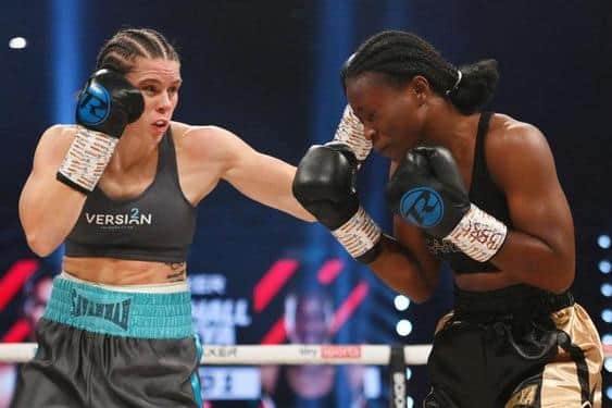 Savannah Marshall defended her title with knockout win over Lolita Muzeya. Picture: Stu Forster/Getty Images.