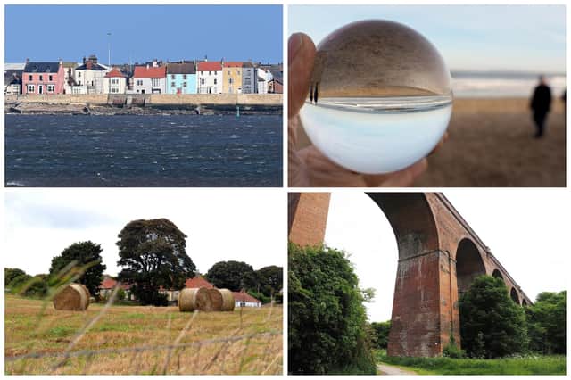 Clockwise from top left, The Headland, Seaton Carew, Crimdon and Castle Eden.