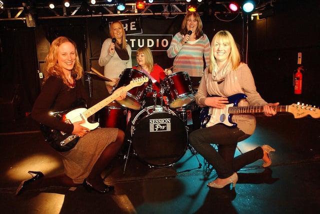 In the picture in 2008 were, left to right, Sophie Ingleby, Juliette Ward, Ann Bowes, Zoe McKenna and Sarah McCluskey.