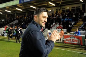 Graeme Lee says his Hartlepool United side can't dwell on Rotherham United defeat ahead of Leyton Orient clash. 09-03-2022. Picture by FRANK REID