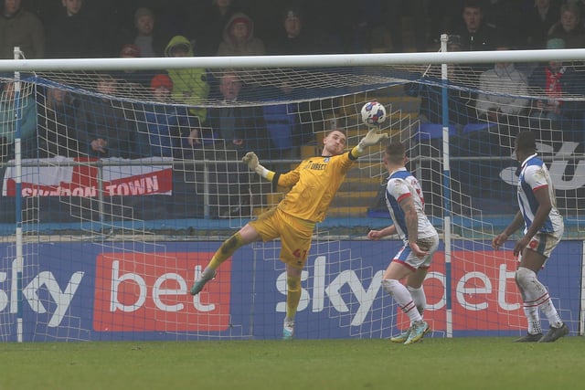 Was well beaten for Hepburn-Murphy’s goal with what was an excellent strike. Was then a little bit shaky at times in the first half when staying on his line and opting to punch. Improved after the break and made a superb save to keep out Brewitt which proved vital. (Photo: Mark Fletcher | MI News)