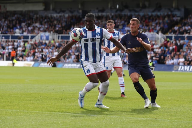 Umerah has made a strong impression leading the line for Pools so far this season and is expected to continue against Bradford. (Credit: Mark Fletcher | MI News)