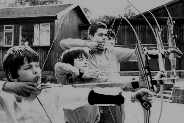 A summer 1985 archery session at Rosebank but who are the people taking aim? Photo: Hartlepool Museum Service.