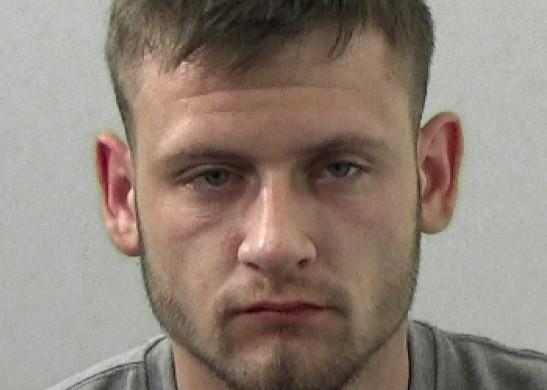 Moss, 22, of no fixed address, was jailed for 20 weeks at South Tyneside Magistrates' Court after admitting two charges of committing criminal damage and one of threatening violence in Houghton on August 3.