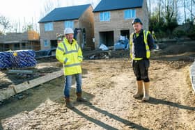Tony Cullen, left, and Gavin Hall on site at Horden Grange.
