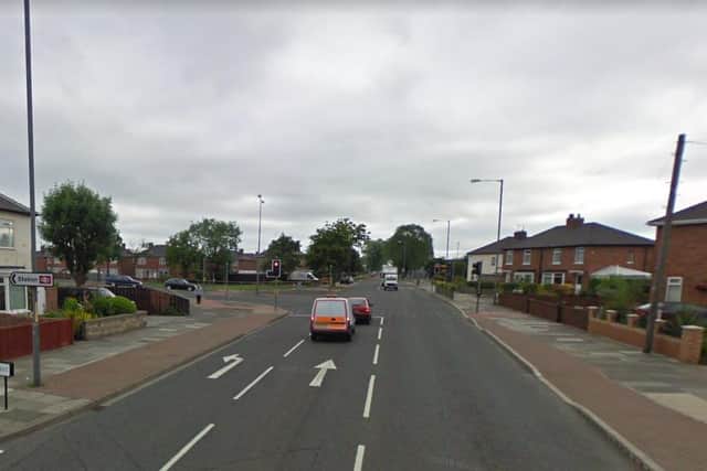 The crash happened at the junction of Cowpen Lane and Marsh House Lane in Billingham. Image copyright Google Maps.