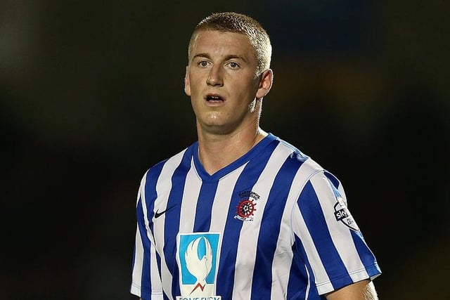 Following a series of loan spells from Sunderland, Harrison joined on a permanent deal in 2015. The defender started almost 130 games for Pools.  (Photo by Pete Norton/Getty Images)
