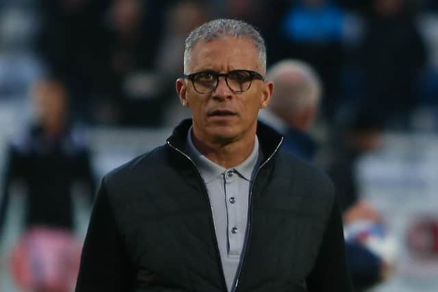 Keith Curle will not get carried away after Hartlepool United's win over Grimsby Town. (Credit: Michael Driver | MI News)