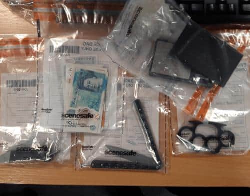 Hartlepool Neighbourhood police seized items from an address in Oxford Road.