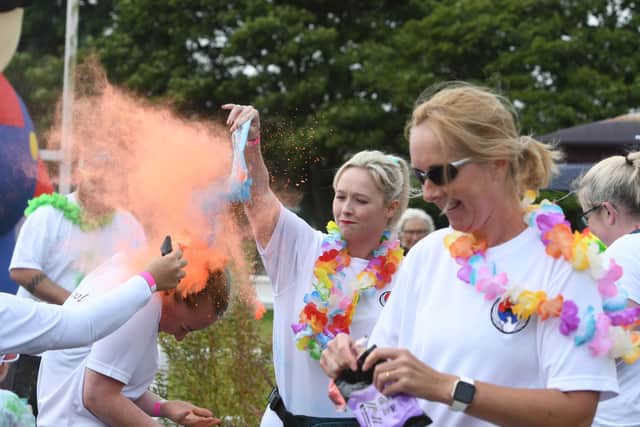 The Alice House Hospice Colour Run, held this year at West Hartlepool RFC, on Catcote Road, Hartlepool.