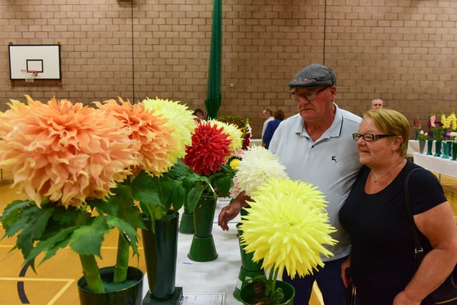 John and Anne Lancaster of Billingham at Hartlepool Horticultural Show at the Mill House Leisure Centre on Satrurday.