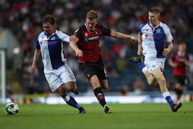 Mark Shelton's first start of the season came in the 4-0 defeat at Blackburn Rovers in the Carabao Cup. (Credit: Mark Fletcher | MI News)