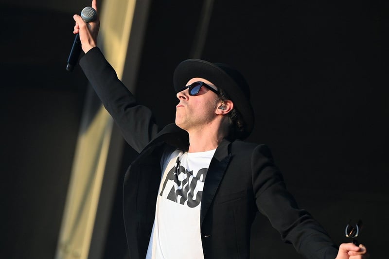 Maximo Park front man Paul Smith points the way. Picture by FRANK REID.