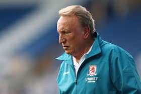 SHEFFIELD, ENGLAND - JULY 22: Neil Warnock manager of Middlesbrough during the Sky Bet Championship match between Sheffield Wednesday and Middlesbrough at Hillsborough Stadium
