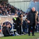 Rochdale manager Jim Bentley gave a scathing assessment of his sides' defeat at the Suit Direct Stadium. (Credit: Mark Fletcher | MI News)