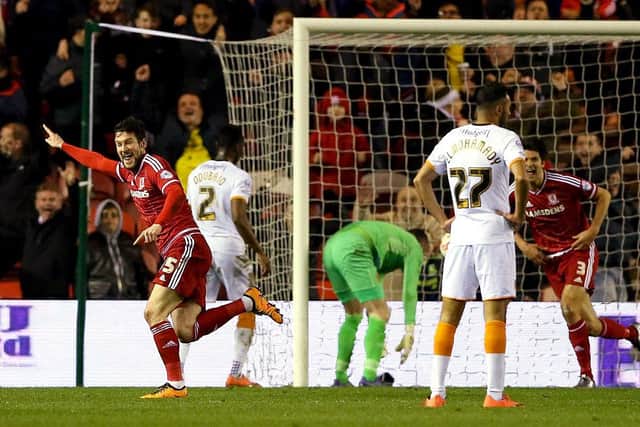 A last-minute winner from David Nugent against Hull in 2016.