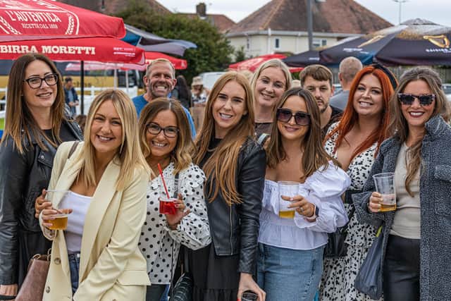 Friends enjoying the Hootenanny at Hartlepool Rugby Club in aid of Alice House Hospice. Picture: Graham McCarroll.