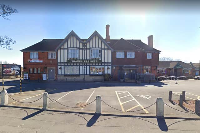 The Travellers Rest in Hartlepool, where plans have been approved for a new beer garden.