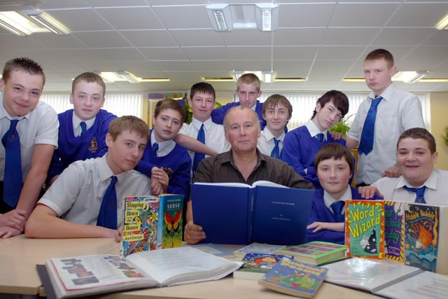 Poet Steve Nicholson was the guest at a St Hild's lesson for Year 10 students in 2008.