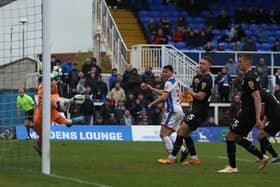 Hartlepool United came from behind to win 3-1 against Barrow in their final home game of the season but were still relegated from the Football League. (Photo: Mark Fletcher | MI News)