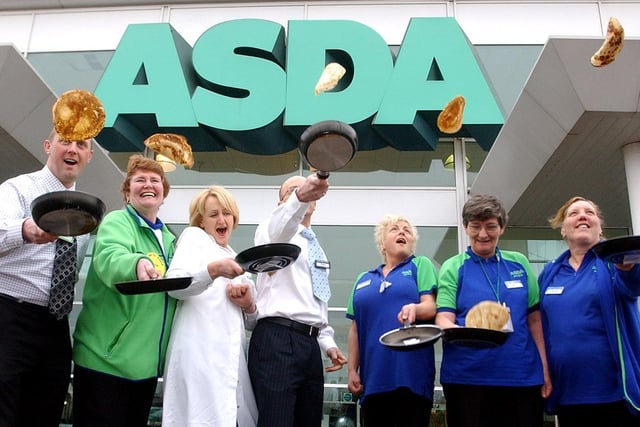 ASDA does pancake day in style in 2006.