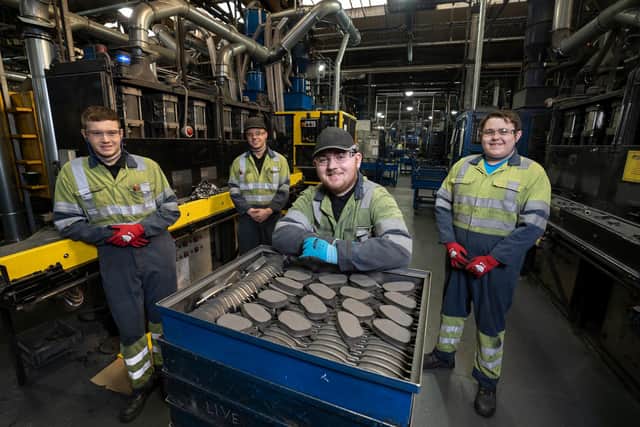Apprentices at TMD Friction.