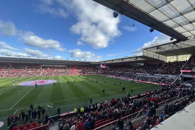 An original animation created by students was unveiled during Middlesbrough FC’s 150th anniversary fixture against Wolverhampton Wanderers.