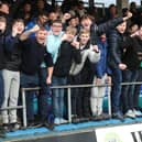 Hartlepool United fans react to FA Cup fourth round draw with Crystal Palace. (Credit: Mark Fletcher | MI News)