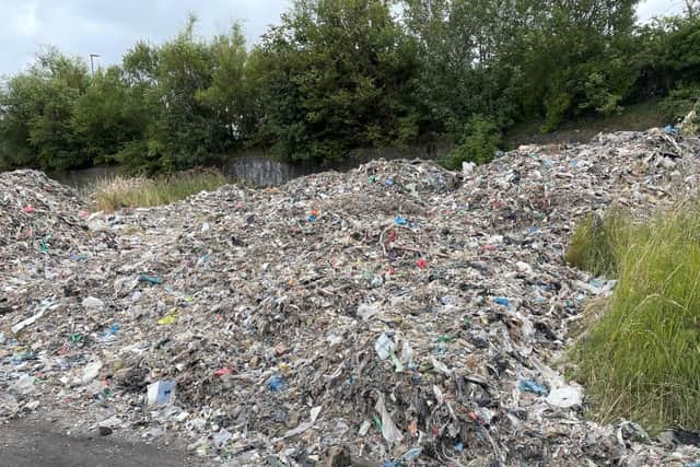 An investigation is now under way following the discovery of household waste at the former Dewhirst site, in Thorpe Road, Peterlee.