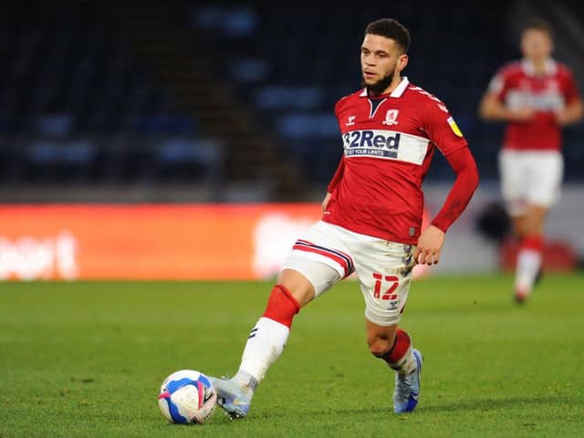 Middlesbrough's Marcus Browne suffered a bad injury at Brentford.