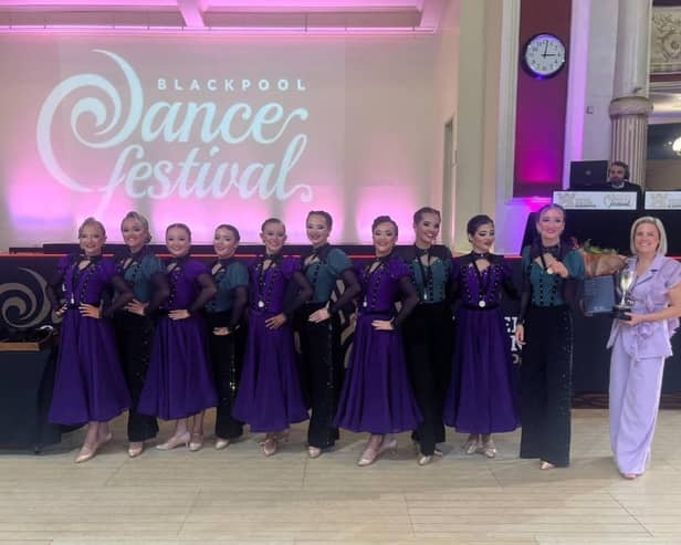 Jemma Louise Academy's junior formation team came first place at the Blackpool Sequence Dance Festival 2026.