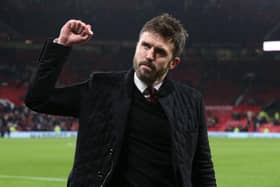 Middlesbrough are stepping up their new manager hunt with reports that Michael Carrick will be interviewed today. (Photo by Matthew Peters/Manchester United via Getty Images).