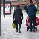 Boxing Day shoppers make their way away from Middleton Grange Shopping Centre, in Hartlepool.