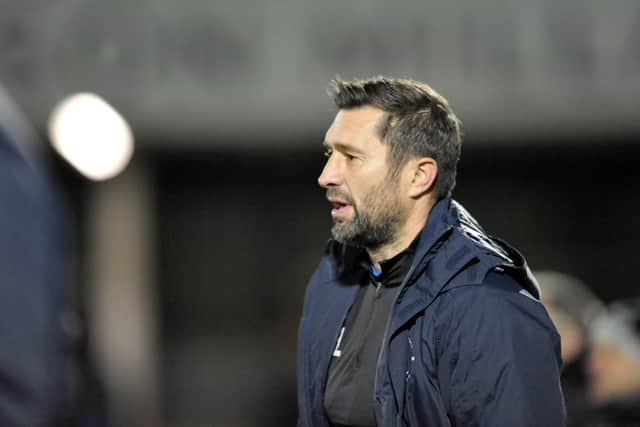 Graham Lee was left frustrated following Hartlepool's stalemate with Scunthorpe United (Picture by FRANK REID)