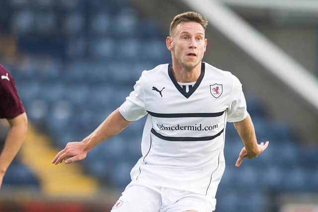 Former Raith Rovers striker Mitch Megginson became a key player for Paul Hartley's Cove Rangers side.  (Photo by Jeff Holmes/Getty Images)