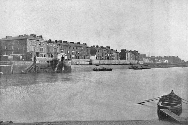 East Hartlepool's Commissioners' Harbour is pictured in 1895.