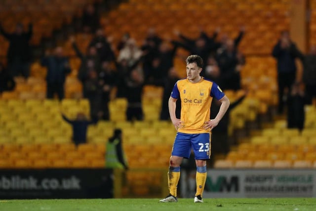 With Nicky Featherstone out of contract, Pools moved to bring in Wallace from Mansfield Town with the 28-year-old likely to start in the holding midfield role having worked under John Askey previously. (Photo by Lewis Storey/Getty Images)