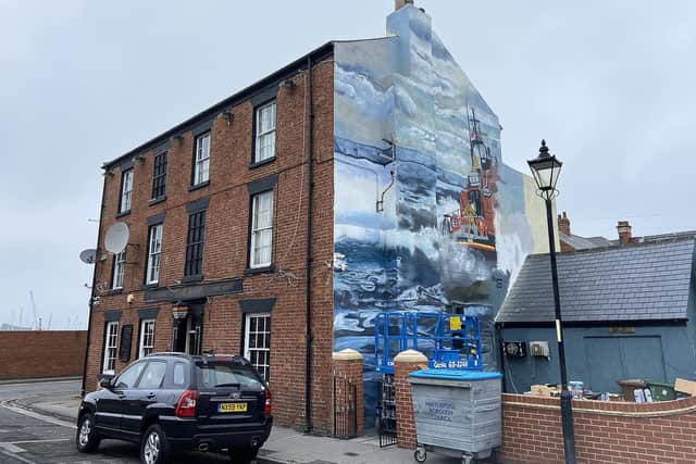 The mural pays tribute to the RNLI. Picture by FRANK REID