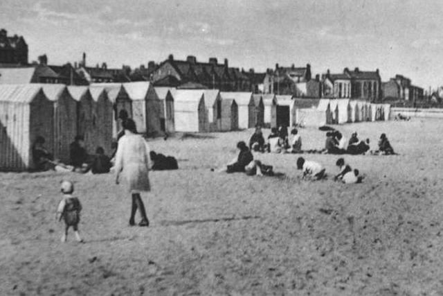 Tents on the beach but what was your favourite food to pack for a day at the seaside? Photo : Hartlepool Library Service.