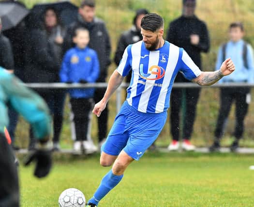 Michael Nelson in action for a Hartlepool United legends side in October 2019. Picture by FRANK REID